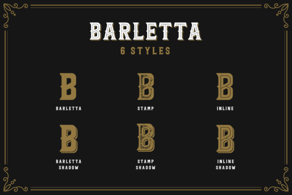 Пример шрифта Barletta #2